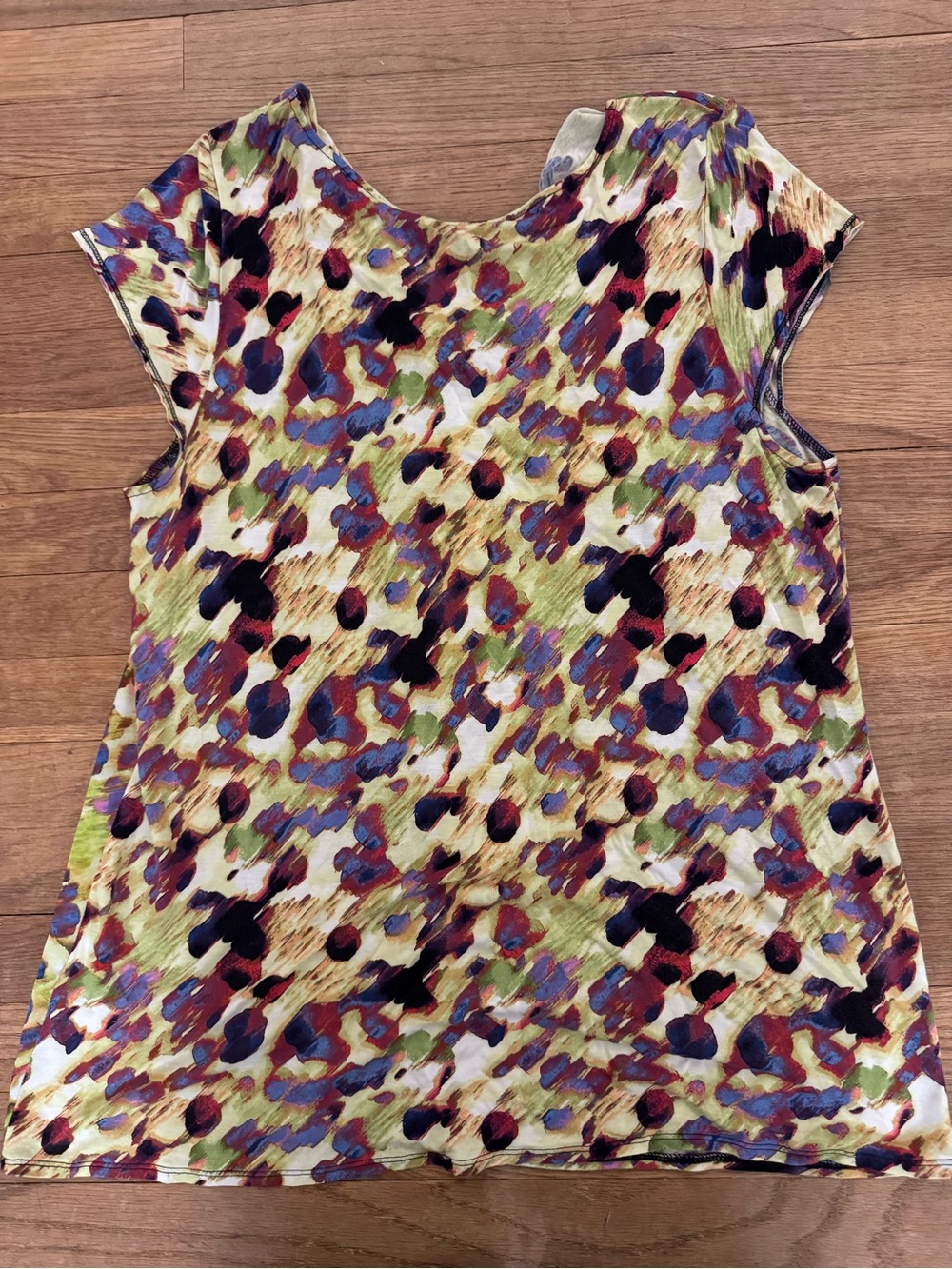 Simply Vera Vera Wang Women's Abstract Print Crossover Blouse Top - Sz XL
 b72 - Picture 5 of 5